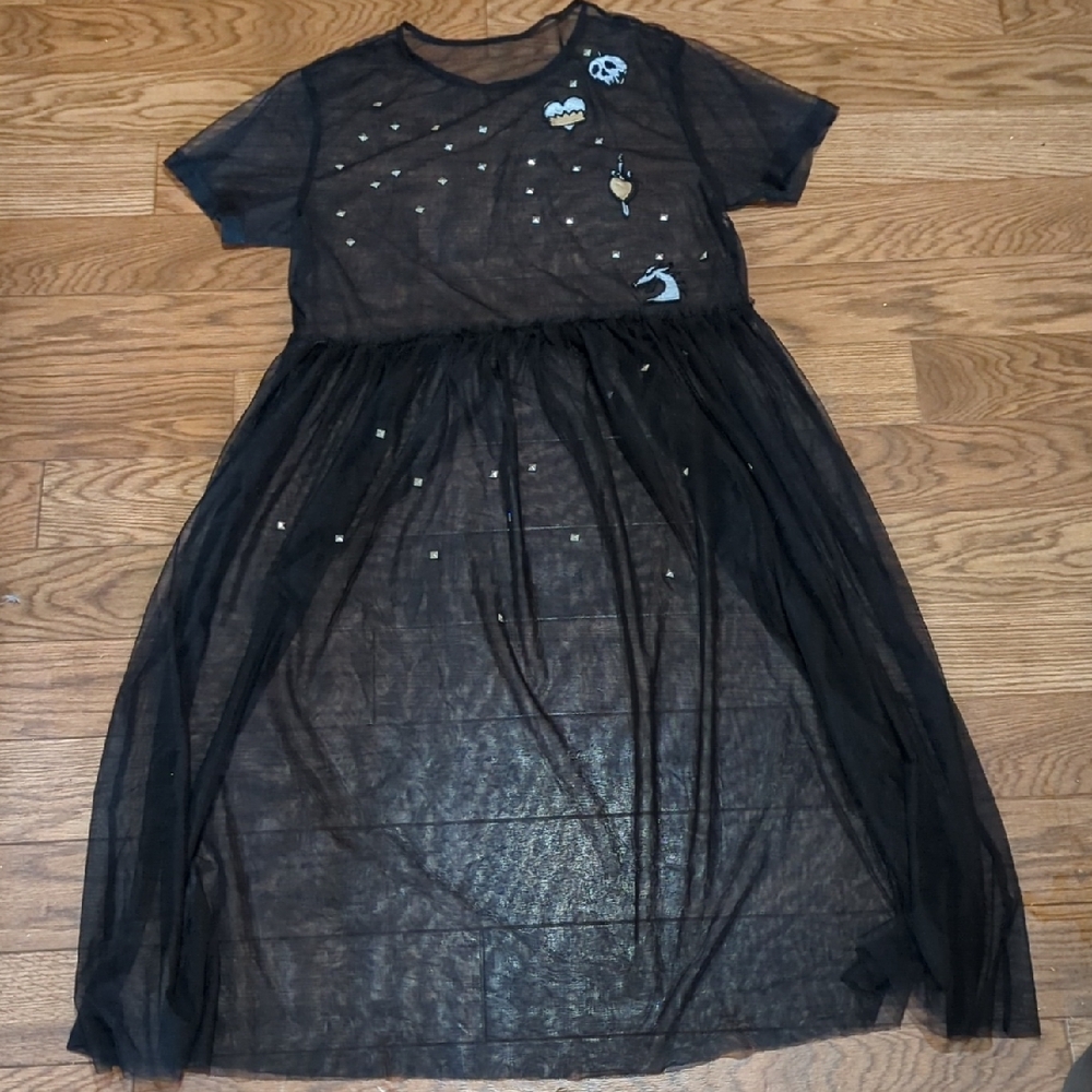Disney Black and Silver Tiered Cocktail Sundress
